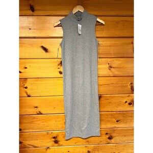 NWT Elegant Dalia Gray Long Sleeve Dress S
